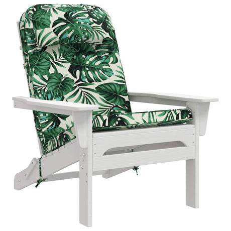 Vidaxl zon loungerkussen 100% polyester bladpatroon 55 x 124 x 5 cm