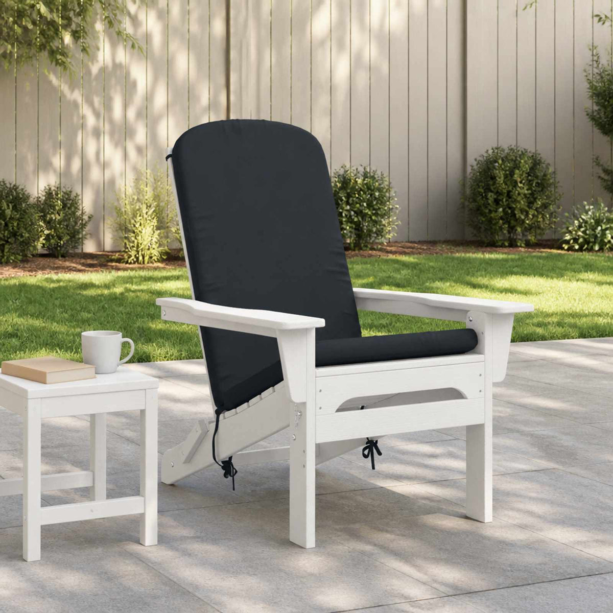 Vidaxl adirondack stoelkussen gemert 100% polyester donkerblauw