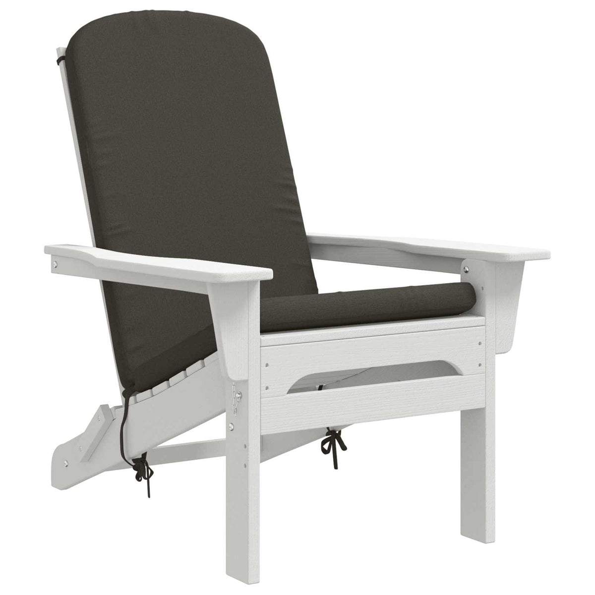 Vidaxl adirondack stoelkussen gemert 100% polyester antraciet
