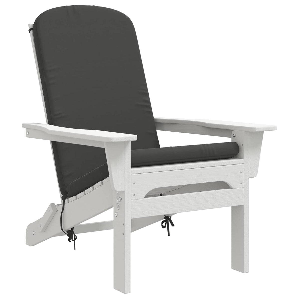 Vidaxl adirondack stoelkussen gemert 100% polyester antraciet