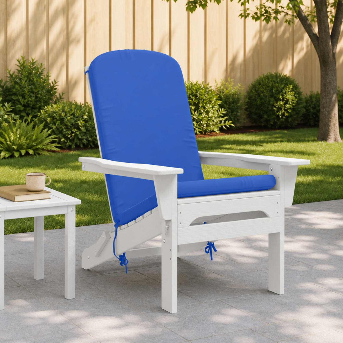 Vidaxl adirondack stoelkussen gemert 100% polyester koninklijk blauw