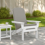 Vidaxl adirondack stoelkussen gemert 100% polyester grijs
