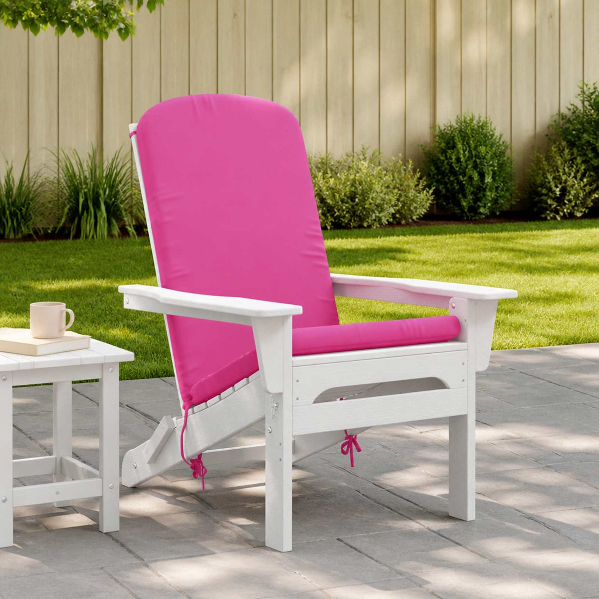 Vidaxl adirondack stoelkussen gemert 100% polyester roze
