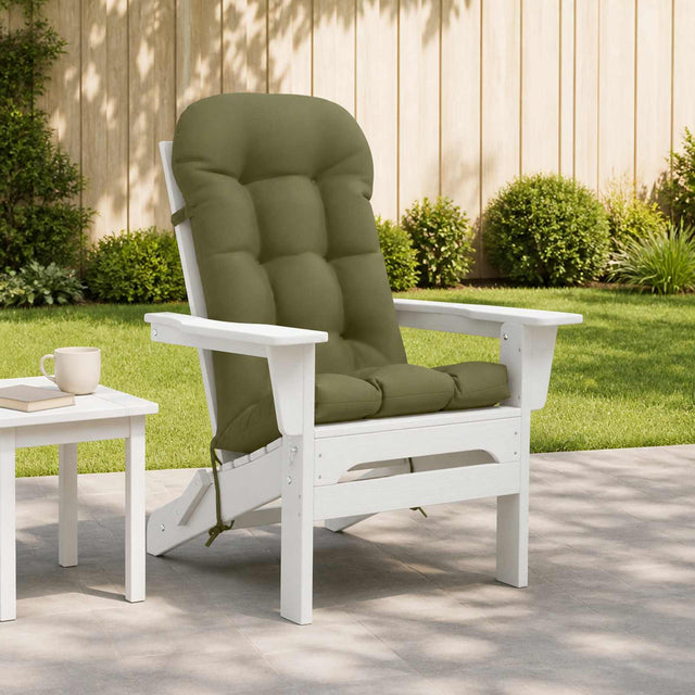 Vidaxl zon loungerkussen putten 100% polyester olijfgroen