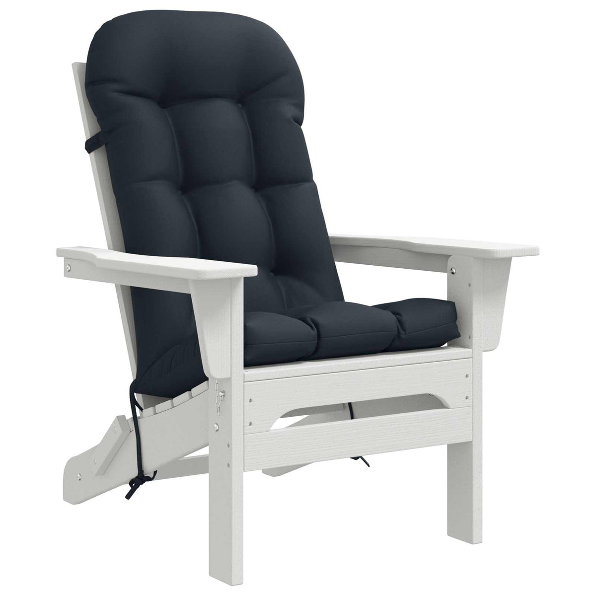 Vidaxl zon loungerkussen putten 100% polyester donkerblauw