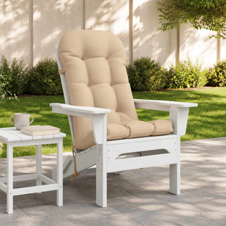 Vidaxl zon loungerkussen putten 100% polyester crèmekleurig