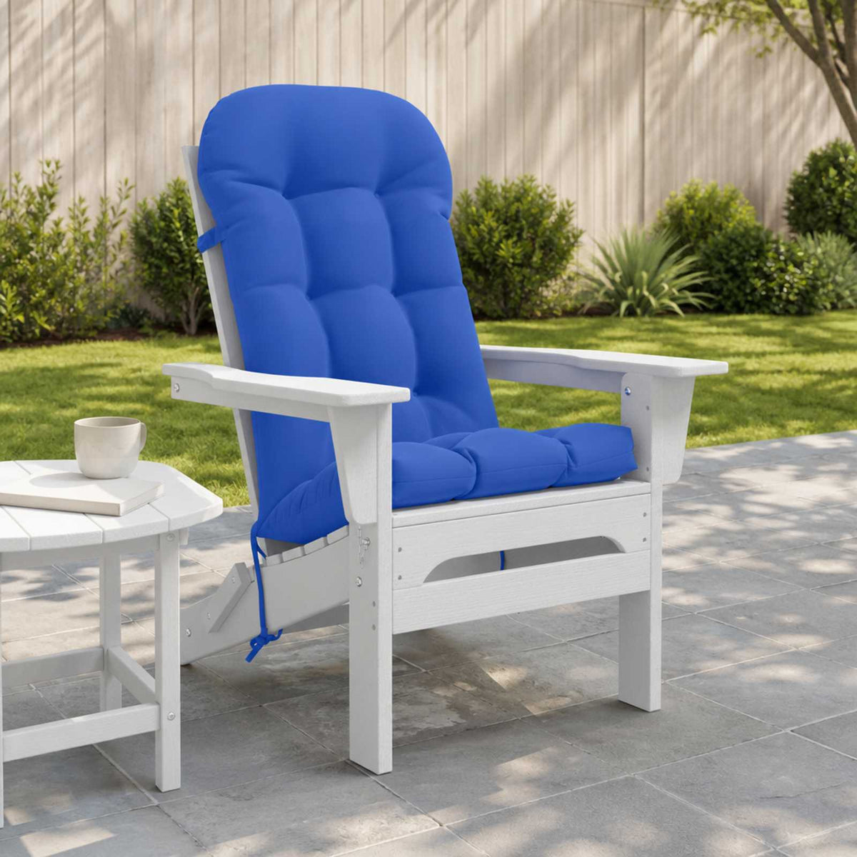 Vidaxl zon loungerkussen putten 100% polyester koninklijk blauw