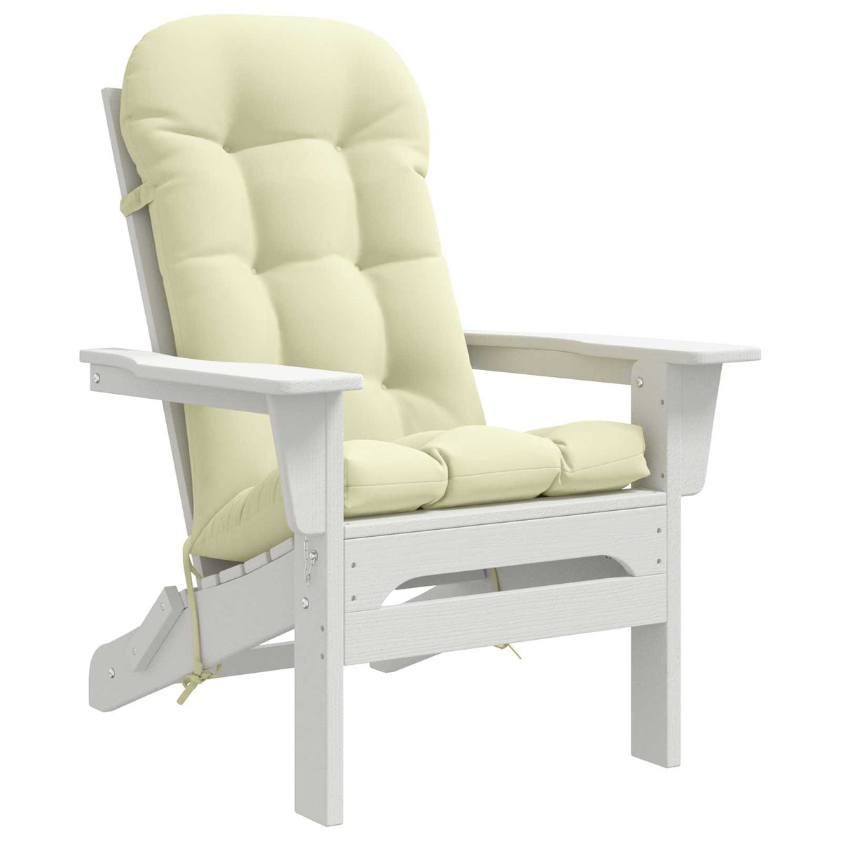 Vidaxl zon loungerkussen putten 100% polyester crèmekleurig