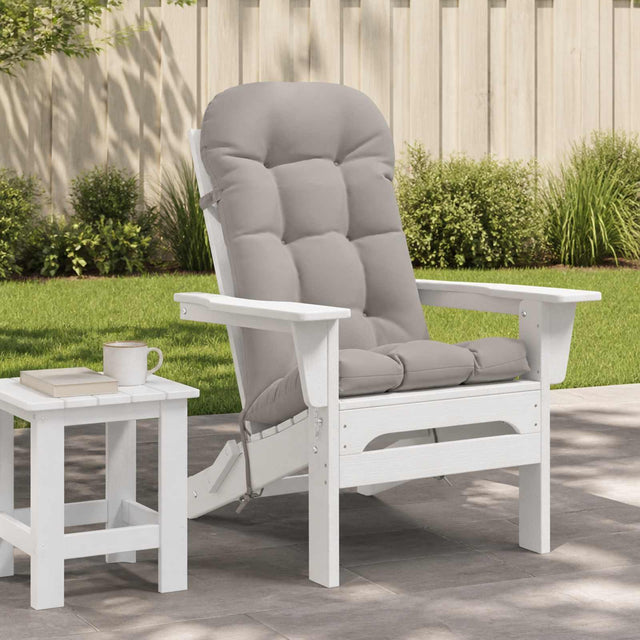 Vidaxl zon loungerkussen putten 100% polyester grijs 48 x 112 x 10 cm