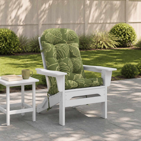 Vidaxl zon loungerkussen putten 100% polyester bladontwerp