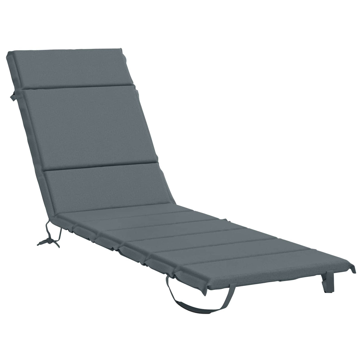 Vidaxl ligstoel kussen gemert 100% polyester blauw 200 x 50 x 3 cm