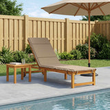Vidaxl ligstoel kussen gemert 100% polyester zand 200 x 55 x 3 cm