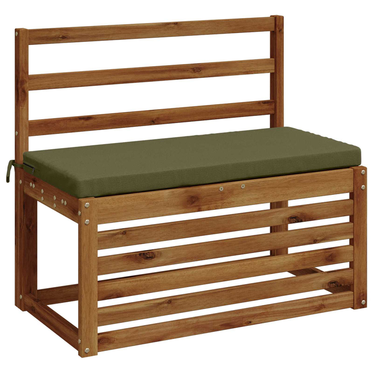 Vidaxl bankkussen soest 100% polyester olijfgroen 60 x 40 x 5 cm