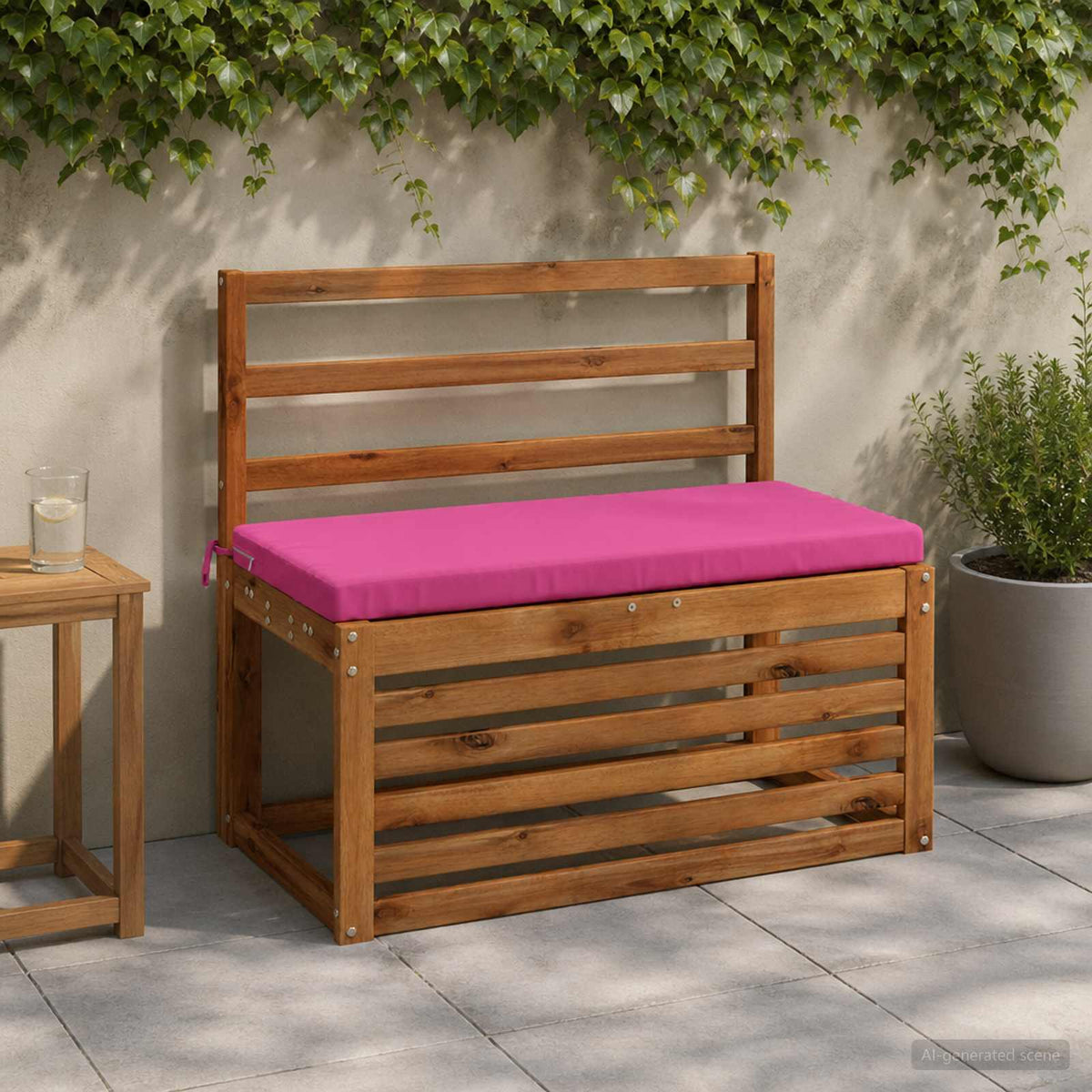 Vidaxl 2-delige bankkussens soest 2 st 100% polyester roze