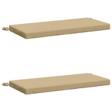 Vidaxl 2-delige bankkussens soest 2 st 100% polyester beige