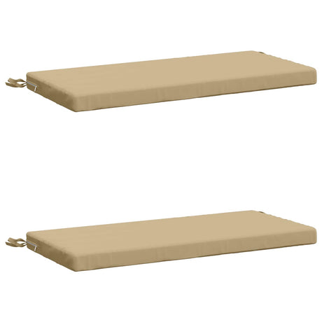 Vidaxl 2-delige bankkussens soest 2 st 100% polyester beige