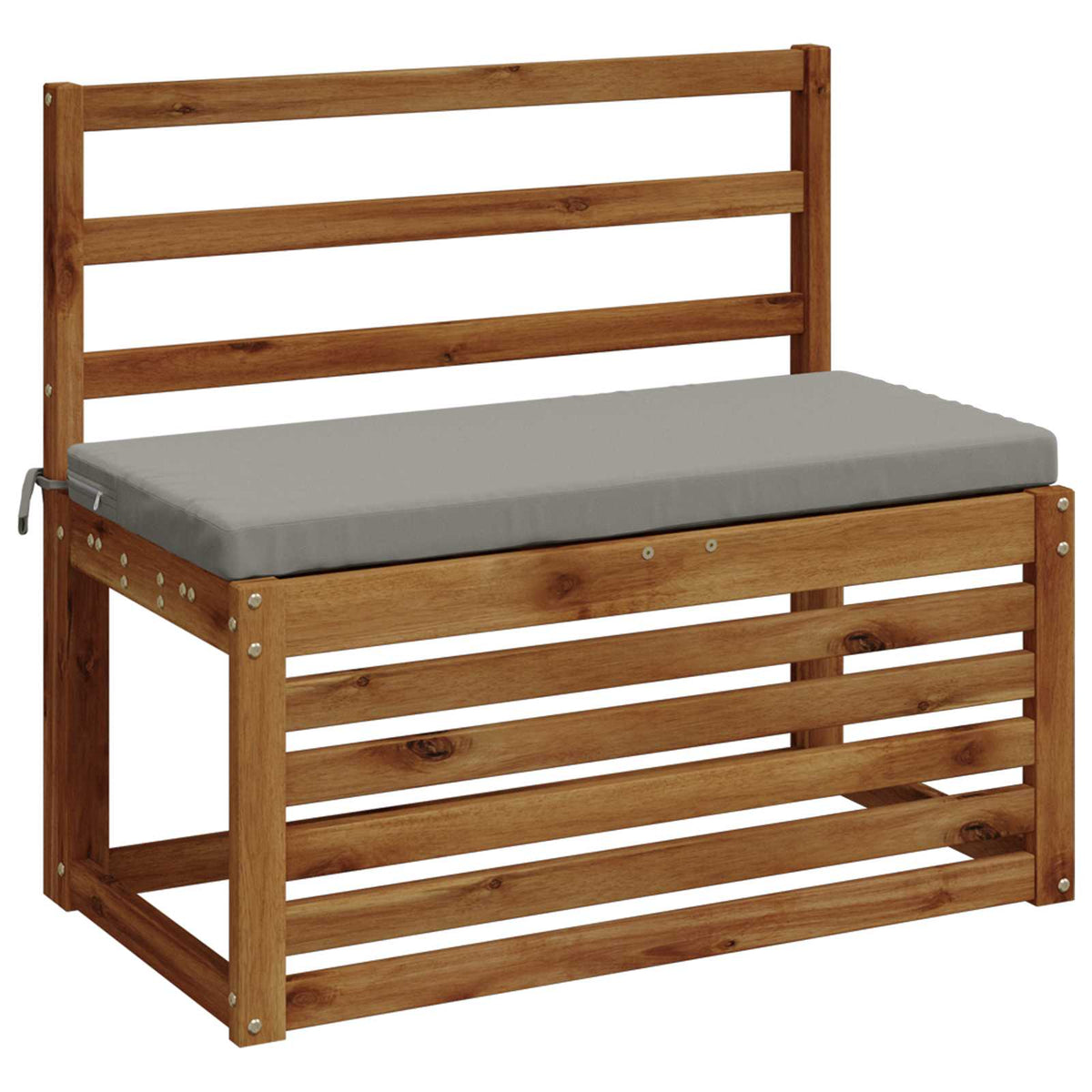Vidaxl bankkussen soest 100% polyester grijs 80 x 40 x 5 cm