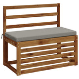 Vidaxl bankkussen soest 100% polyester grijs 80 x 40 x 5 cm