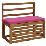Vidaxl bankkussen soest 100% polyester roze 80 x 40 x 5 cm
