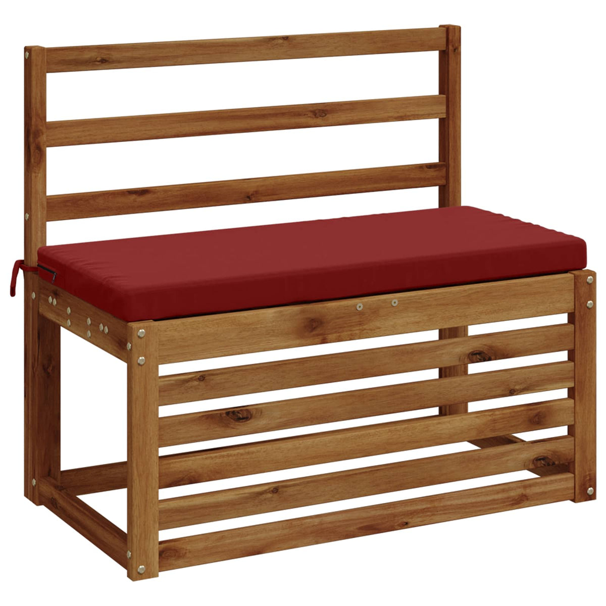 Vidaxl bankkussen soest 100% polyester wijnrood 80 x 40 x 5 cm