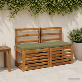 Vidaxl bankkussen soest 100% polyester olijfgroen 100 x 40 x 5 cm