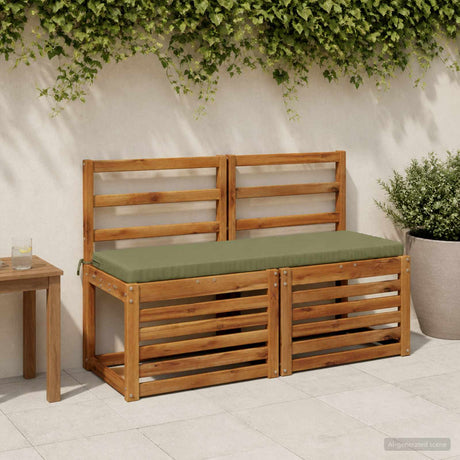 Vidaxl bankkussen soest 100% polyester olijfgroen 100 x 40 x 5 cm