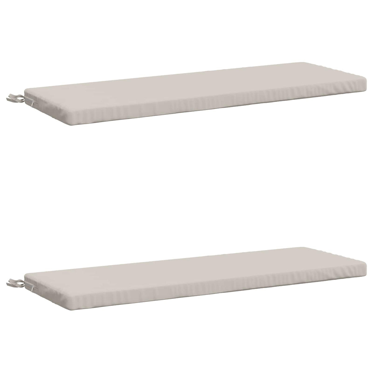 Vidaxl 2-delige bankkussens soest 2 st 100% polyester wit