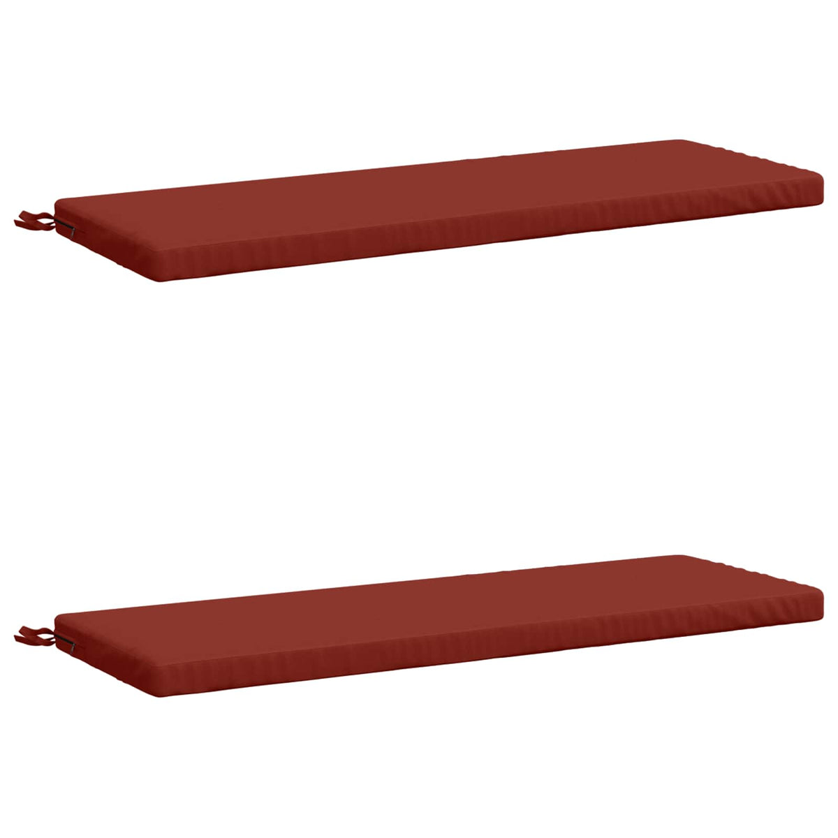 Vidaxl 2-delige bankkussens soest 2 st 100% polyester rood