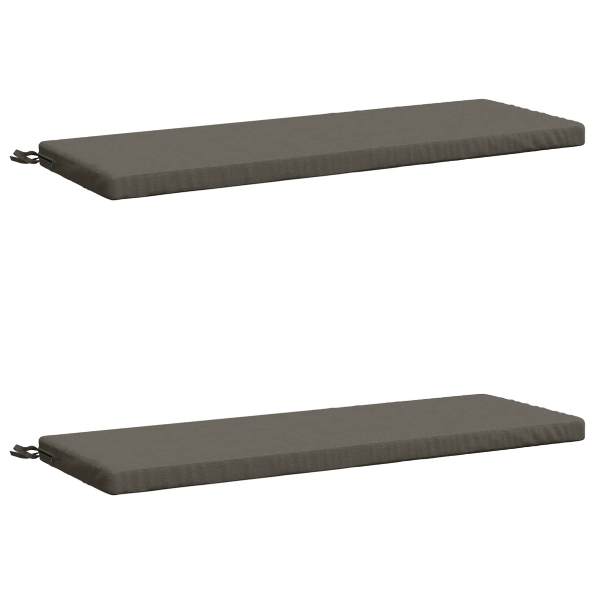 Vidaxl 2-delige bankkussens soest 2 st 100% polyester grijs