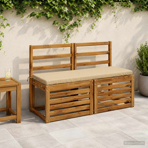 Vidaxl bankkussen soest 100% polyester beige 100 x 40 x 5 cm