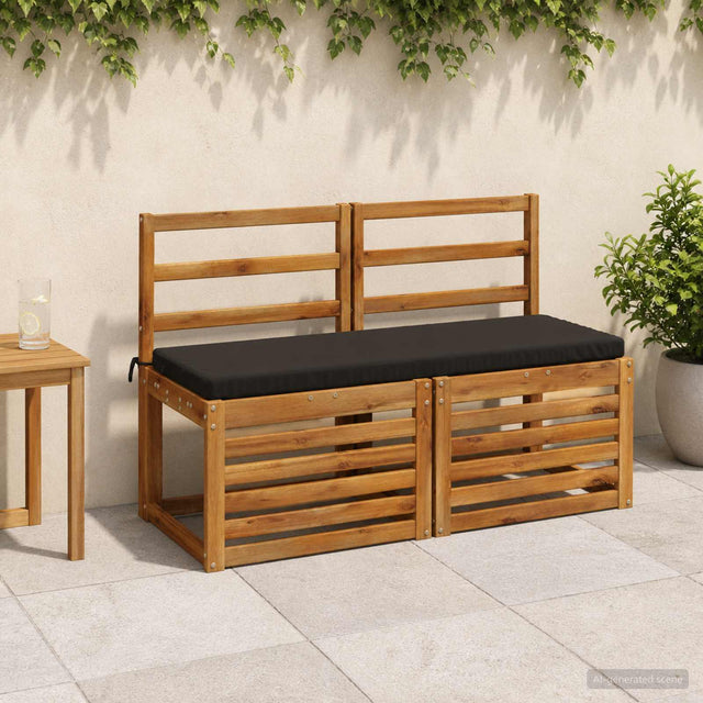 Vidaxl bankkussen soest 100% polyester zwart 100 x 40 x 5 cm