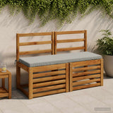 Vidaxl bankkussen soest 100% polyester grijs 100 x 40 x 5 cm