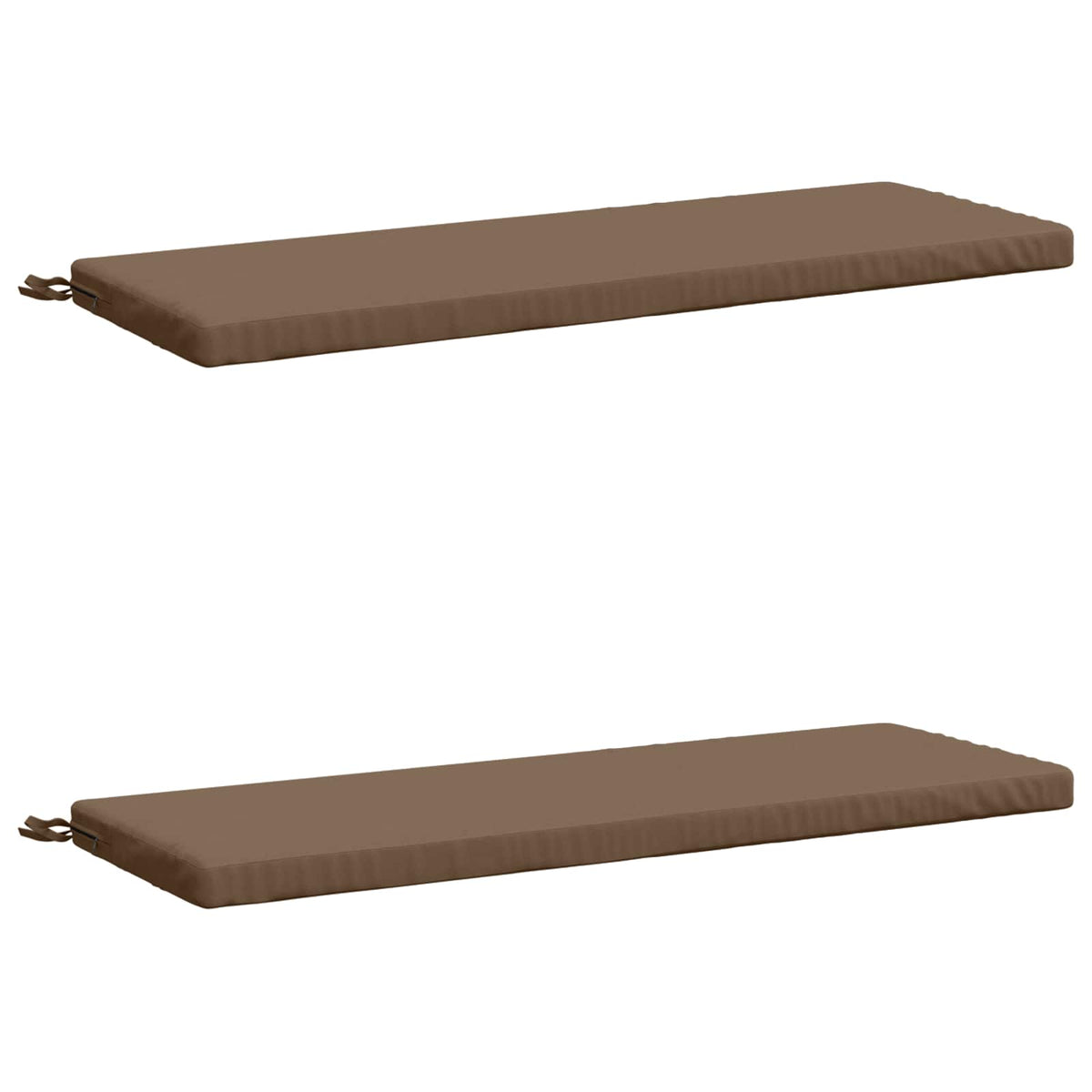 Vidaxl 2-delige bankkussens soest 2 st 100% polyester taupe