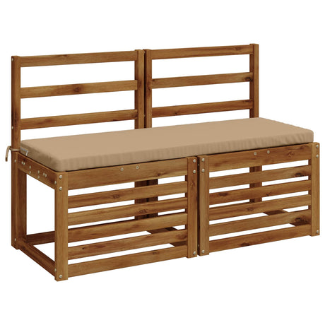 Vidaxl bankkussen soest 100% polyester zand 110 x 40 x 5 cm