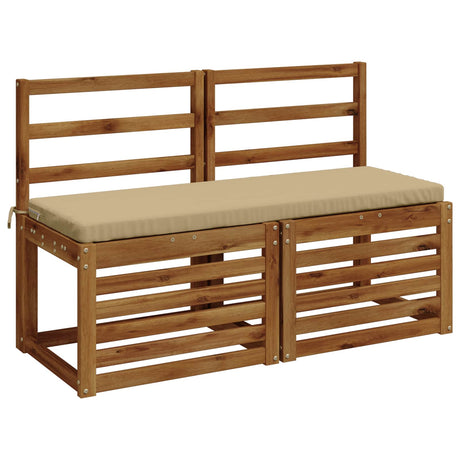 Vidaxl bankkussen soest 100% polyester beige 110 x 40 x 5 cm
