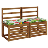 Vidaxl 2-delige bankkussens soest 2 st 100% polyester meerkleurig