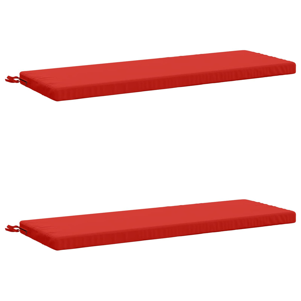 Vidaxl 2-delige bankkussens soest 2 st 100% polyester rood