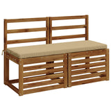 Vidaxl bankkussen soest 100% polyester beige 120 x 40 x 5 cm
