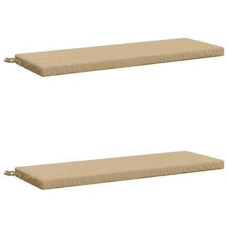 Vidaxl 2-delige bankkussens soest 2 st 100% polyester beige