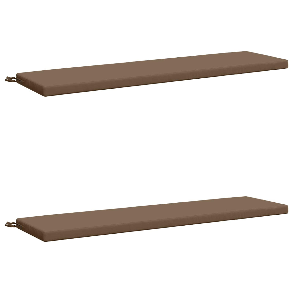 Vidaxl 2-delige bankkussens soest 2 st 100% polyester taupe