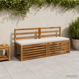 Vidaxl bankkussen soest 100% polyester wit 160 x 40 x 5 cm