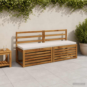 Vidaxl bankkussen soest 100% polyester wit 150 x 40 x 5 cm
