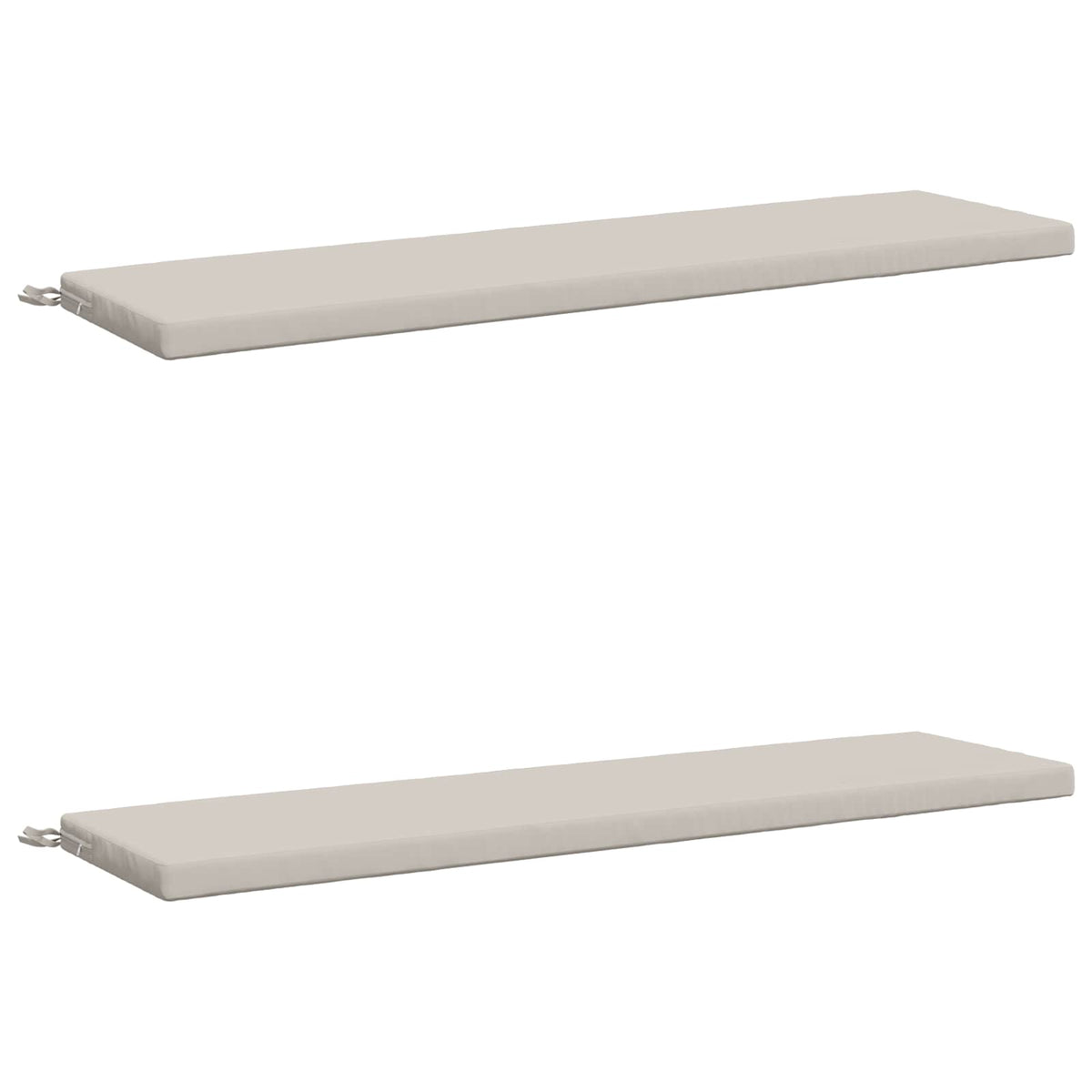Vidaxl 2-delige bankkussens soest 2 st 100% polyester wit