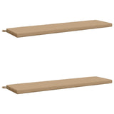 Vidaxl 2-delige bankkussens soest 100% polyester zand 140 x 40 x 5 cm