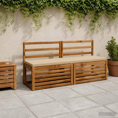 Vidaxl bankkussen soest 100% polyester beige 140 x 40 x 5 cm