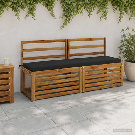 Vidaxl bankkussen soest 100% polyester zwart 140 x 40 x 5 cm