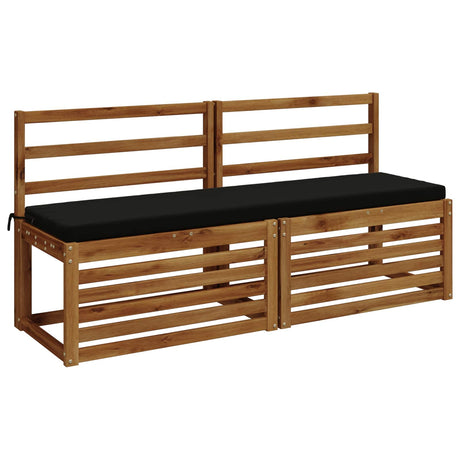 Vidaxl bankkussen soest 100% polyester zwart 140 x 40 x 5 cm