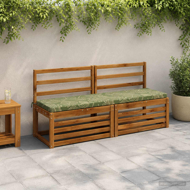 Vidaxl bankkussen soest 100% polyester bladontwerp 140 x 40 x 5 cm