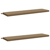 Vidaxl 2-delige bankkussens soest 100% polyester taupe 140 x 40 x 5 cm