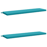 Vidaxl 2-delige bankkussens soest 2 st 100% polyester turquoise